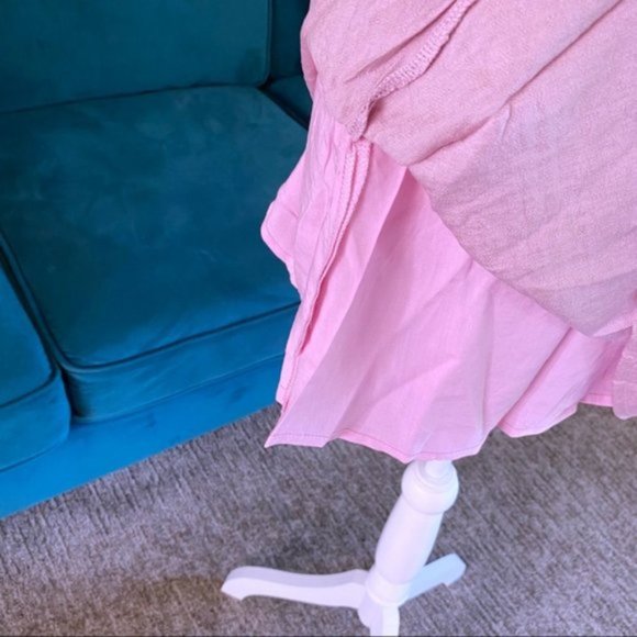 Fanco Francesca Mauve Milkmaid Mini Dress Cut Out Puff Sleeve Smocked New Small - Picture 11 of 14